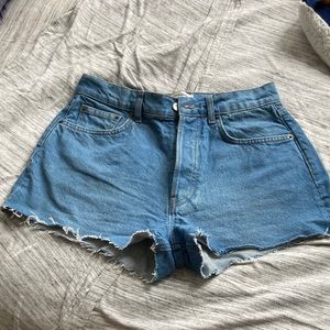 Reformation jeans cut into shorts